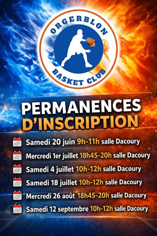 PERMANENCES D'INSCRIPTION